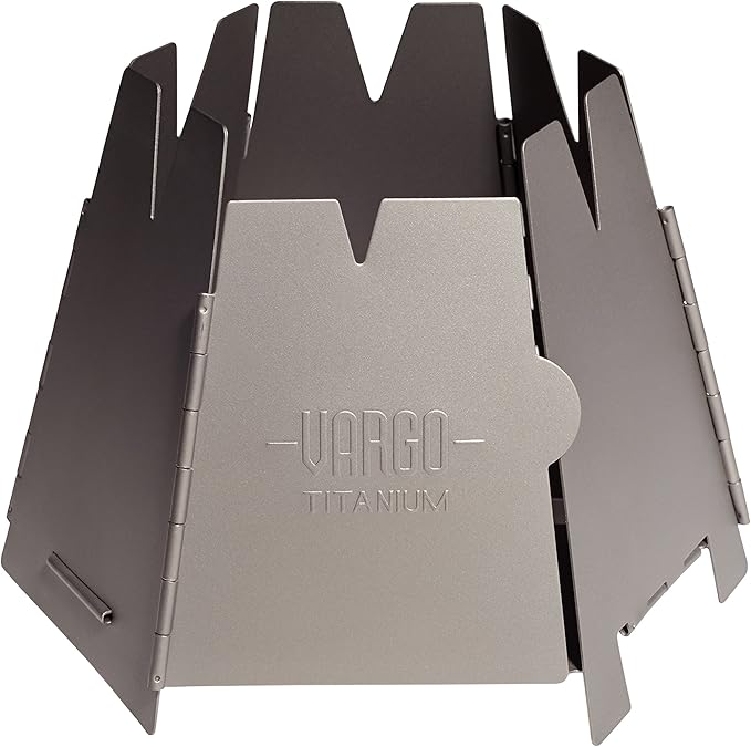 Vargo Hexagon Backpacking Wood Stove - Stainless Steel Camping Stove for Outdoor Cooking and Survival