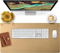 Bloss Gold Desk Mat, PU Large Mouse Pad for Desk, Desk Matt for Desktop, Desk Pad Mat Waterproof, Computer Mat for Office/Home/Decor/Desk Protector(31.5 x 15.7 Inches)