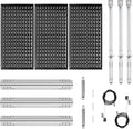 Outspark Grill Replacement Parts for Charbroil Performance TRU-Infrared 450 3 Burner 463370719 463371719 463280019,17" Emitter Plates Heat Tent Plates and Grill Burners for Charbroil G466-2500-W1
