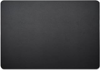 Nekmit Leather Desk Blotter Pad 17 x 12 Inches, Flat, Non-Slip, Waterproof, Black