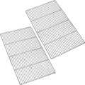 KEESHA BBQ Grill Mesh Metal Stainless Steel Barbecue Grill Grates Replacement - Barbecue Grilling Grid Wire Mesh, Multifunction Cooking Net for Outdoor Grill 2 Pack (23 1/4''*15 3/4'')