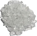 Hiland Fire Pit Fire Glass Ice Clear, Extreme Tempature Rating, Good for Propane or Natural Gas, 10 Pounds, 10lbs, Clear