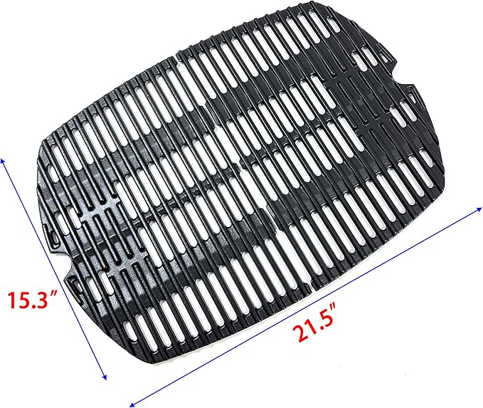 Weber DC141 7645 Cast Iron Cooking Grates - Set of 2 for Q200, Q220, Q2000, Q2400 Series Gas Grills