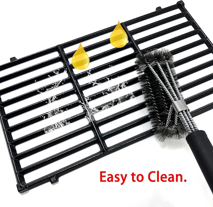 Direct Store DC131 17.5" 7637 Cast Iron Grill Grates Replacement for Weber Spirit 200 Series, Spirit E-210 S-210, Spirit II 210 Series (2017 and Newer) Gas Grills (with Front-Mounted Control Panels)