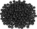 Mr. Fireglass 10 Pound Fire Glass Beads, 1/2" Reflective Round Fire Glass Drops for Fireplace Fire Pit & Lanscaping, High Luster Onyx Black