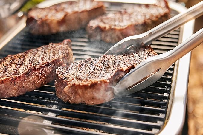 Weber Lumin Compact Electric Grill, Black, with Lumin Compact Stand