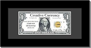 Creative Picture Frames [$4x9bk-b Black First Dollar Frame with Black Matting, Easel Stand and Wall Hanger Included