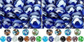 Mr. Fireglass 10 Pound Fire Glass Beads, 1/2" Reflective Round Fire Glass Drops for Fireplace Fire Pit & Lanscaping, High Luster Royal Cobalt Blue (Pack of 2)