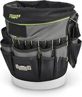 AWP Bucket Tool Organizer 51-Pocket for 5-Gallon Buckets, Water-Resistant Heavy-Duty Utility Tool Bag with Pockets for Tools, Screwdrivers, and Electrical Accessories, 1L-22051-1