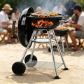 BEAU JARDIN Premium 18 Inch Charcoal Grill for Outdoor Cooking Barbecue Camping BBQ Coal Kettle Grill Tailgating Portable Heavy Duty Round with Thickened Grilling Bowl with Wheels