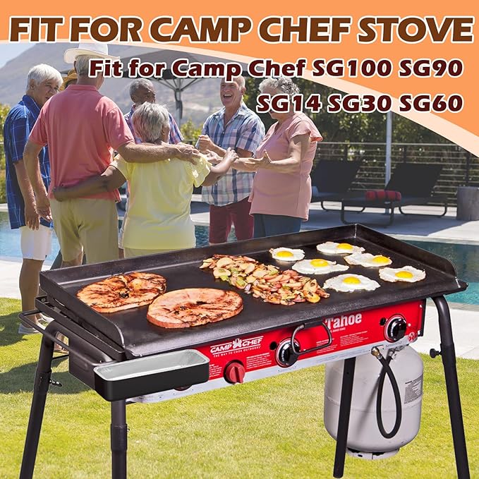 Grease Catcher with Aluminum Foil Drip Pan Liners for Camp Chef Griddle Accessories, Drip Tray and Grease Cup Liner(10 Pack) for Camp Chef Stove SG100 SG90 SG14 SG30 SG60 Professional Griddles