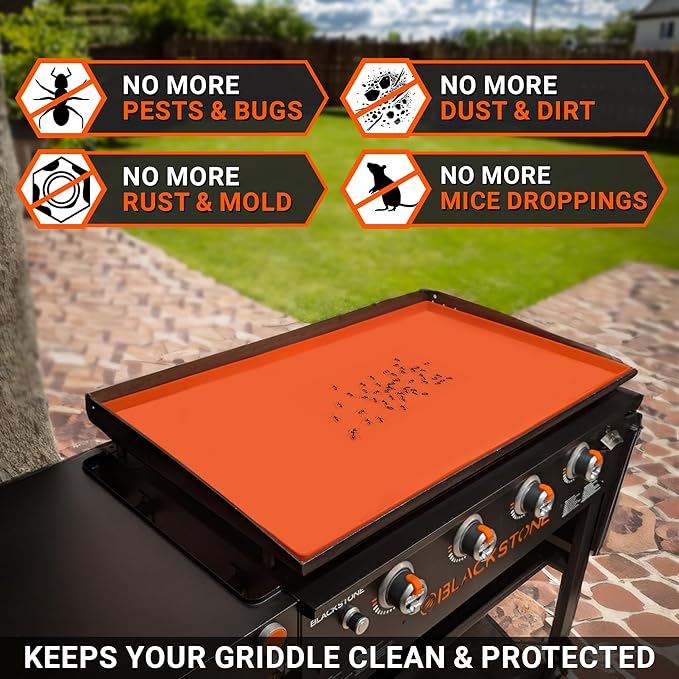 28" Premium Silicone Griddle Mat for Blackstone 28 Inch Grill, Heavy Duty Food Grade Silicone Griddle Cover, Keep Your Grill Clean and Rust-Free All Year Long