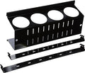Wall Control Pegboard Spray Can Holder Bracket and Aerosol Can Organizer Pegboard and Slotted Tool Board - Black