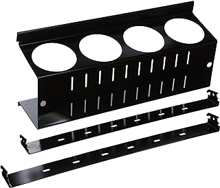 Wall Control Pegboard Spray Can Holder Bracket and Aerosol Can Organizer Pegboard and Slotted Tool Board - Black