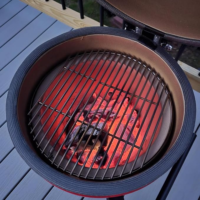 15-1/2" Round Cooking Grids Grates for BGE M, Big Green Egg Medium, Brinkmann, Cook'N Cajun Charcoal Grill
