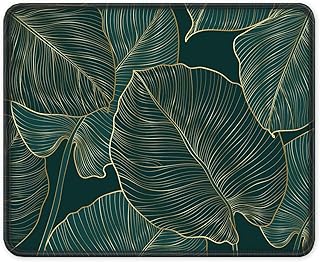 ITNRSIIET Mouse Pad with Stitched Edge Premium Textured Smooth Precise Operation Waterproof Washable Non-Slip Rubber Base Desktop Protection Mat, 10.2×8.3×0.12 inches, Palm Texture