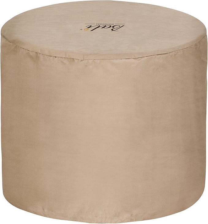 BALI OUTDOORS 30 Inch Fire Pit Cover Round Column, Heavy Duty, Waterproof and Weather Resistant Oxford Fabric Cover
