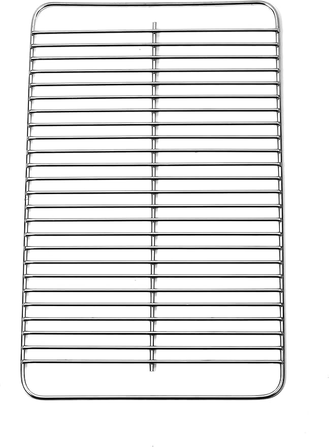 DELSbbq 80631 Stainless Steel Grill Cooking Grate for Weber Go-Anywhere Charcoal and Gas Grills, Replacement for Weber 70211 3634 67195, 16" x 10"