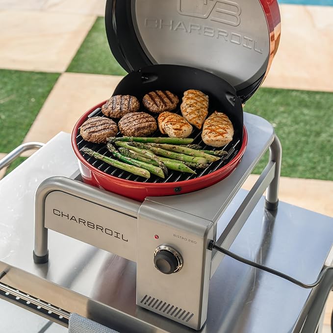 Charbroil Bistro Pro Tabletop Electric Grill, Red - 25302150