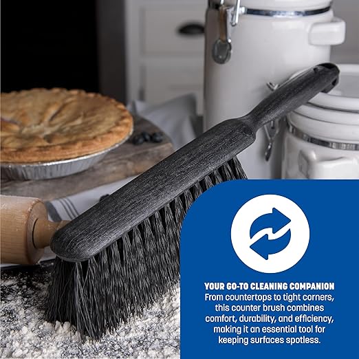Carlisle FoodService Products 3625803 Fireplace/Bench Brush, 8", Black