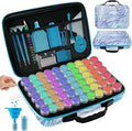 Tavolozza Fine Arts Diamond Painting Storage Containers, 60 Slots Diamond Painting Accessories and Tools with Jars for Beads, Portable Diamond Art Organizer Case, Diamond Art Kit Storage Box1