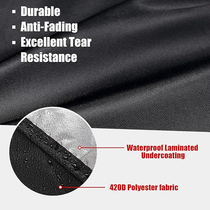 Outdoor Single Burner Stove Cover Fit for GasOne 30 QT Cooker, Portable Waterproof Camping Stove Propane Gas Cooker Cover- 13x13x16 inch
