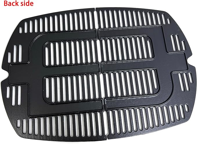 Direct Store DC142 7646 7584 Cooking Grates for Weber Q300 Q320 Q3000 Q3200 Series, 57060001, 586002 Gas Grills Grills, Cast Iron Grill Grates Replacement for Weber Q300, Set of 2