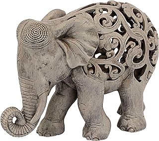 Design Toscano Anjan the Elephant Jali Sculpture