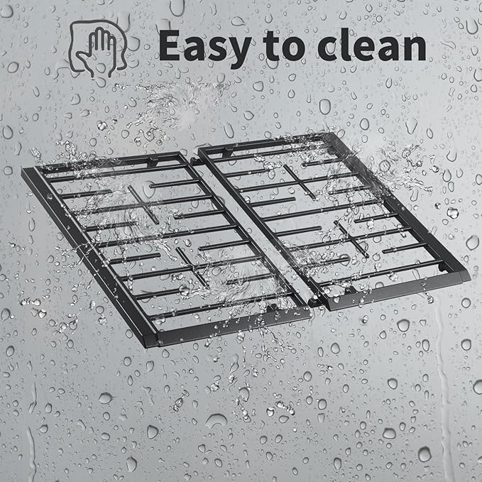 Atgestore W11394363 Burner Grate Replacement for Whirlpool Stove Parts Cast Iron Grate Kit WPW10447923 WFG524SLAB0 WFG524SLAB1 Whirlpool Gas Range Parts Stove Top Cooktop Surface Burner Grate Rack