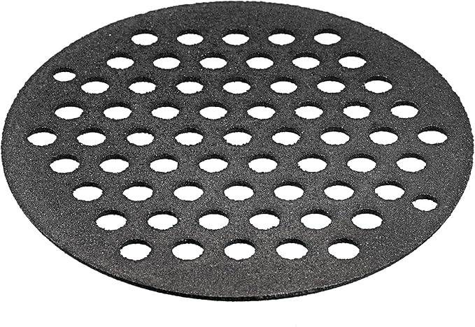 Cast Iron Bottom Fire Grate - 7.5 Inch Round BBQ Grill Grate Replacement, High Heat Charcoal Plate Bottom Grate Grill Parts, Fireplace Grate for Fire Pit Project BBQ Accessories Parts, Circle