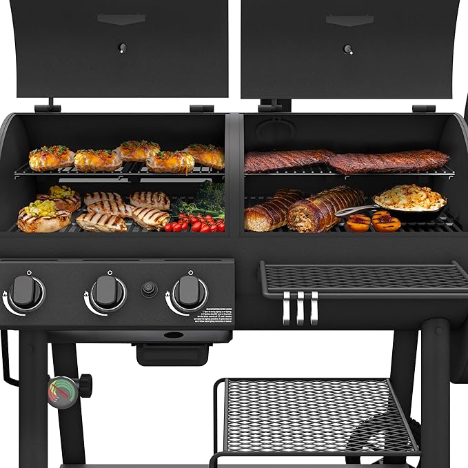 Oklahoma Joe's Canyon Combo DLX Charcoal and Propane Gas Smoker & Grill - 24203005