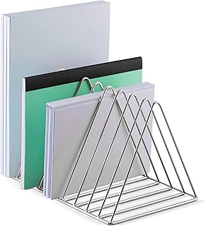 Mindspace Desk Organizers and Accessories, Desk Bookshelf - Home Office Accessories Desktop Organizer | Desk decor, Office Supply Organizer, Mail Organizer for Desk | The Wire Collection, Chrome