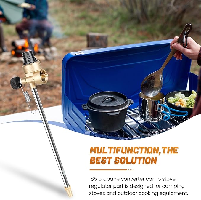 Propane Converter Compatible with Coleman White Fuel Stove - Camping Stove Adapter Suitable for Converting White Gas to Propane