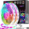 REEMEER Led Lights 100ft Smart APP Control Music Sync Strip Lights RGB Color Changing Strips with Remote, for Bedroom Kitchen and Party