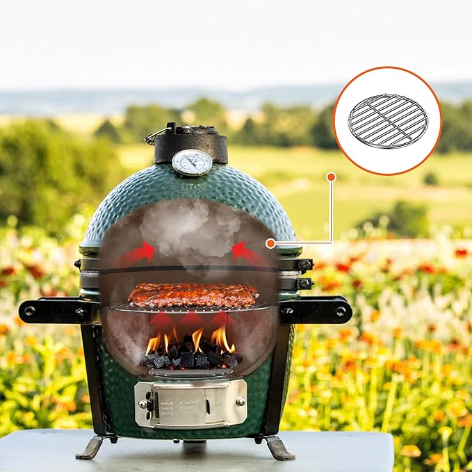 onlyfire Stainless Steel High Heat Charcoal Fire Grate for Kamado Joe JR, 7 1/2-Inch