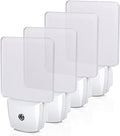DEWENWILS Night Lights Plug into Wall, LED Night Lights for Kids, Dusk to Dawn Sensor, 3000K Warm Nightlight for Nursery Room, Bathroom, Hallway, Kitchen, Frosted Acrylic Shade, 4 Pack
