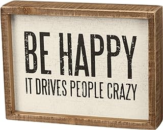 Primitives by Kathy Rustic Farmhouse Decor - Inspirational Wall Art, Wooden Table/Shelf Decor, Boho Kitchen Accessories 5”x7”