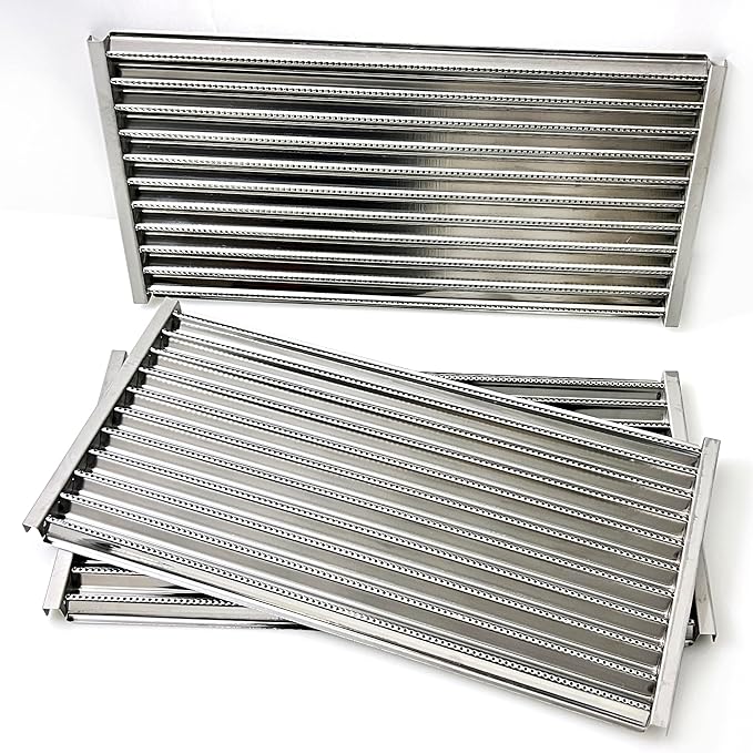 Direct Store Parts DS124 17" Stainless Steel Emitter Plates TRU-Infrared Grill Grates for Charbroil Performance Tru-Infrared 3 Burner Gas Grill 463335014, 463370015, 463371116, 463335115, 3PK