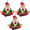 Zen Gnome Holiday Ornament: Set of 3