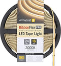 Armacost Lighting RibbonFlex Pro 24V White COB LED Strip Light Tape 3000K, 165 Lumens/Ft, 5M 171230