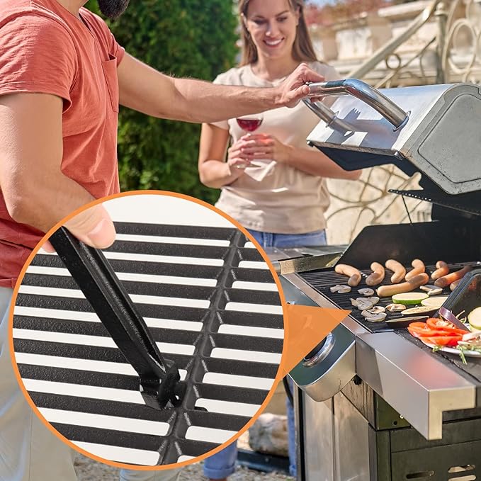 Universal Grate Mover Replacement Parts for Big Green Egg BBQ Grate Lifter, Char-Griller, Weber Grill Grate Lifter Tool, Pit Boss, Primo Vision Louisiana Grills, for Most Charcoal Grills & Gas Grills