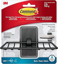Command Soap Dish for Shower, Damage-Free Hanging, No Tools Soap Holder for Bathroom Organization, 1 Matte Black Dish and 2 Water-Resistant Strips