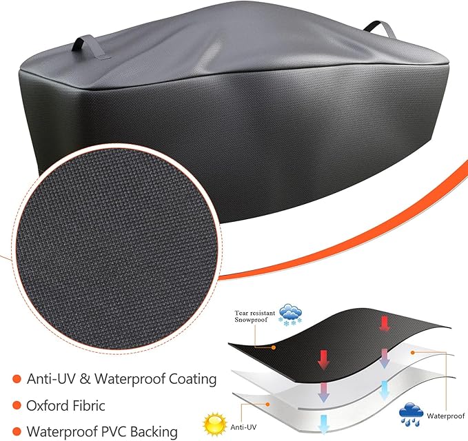 QuliMetal 7112 Grill Cover for Weber Q2000, Q2200, Q2400, Q2000N+, Q2800N+, Q300, Q320, Q3000, Q3200 Gas Grills, Heavy Duty BBQ Gas Grill Cover, 600D