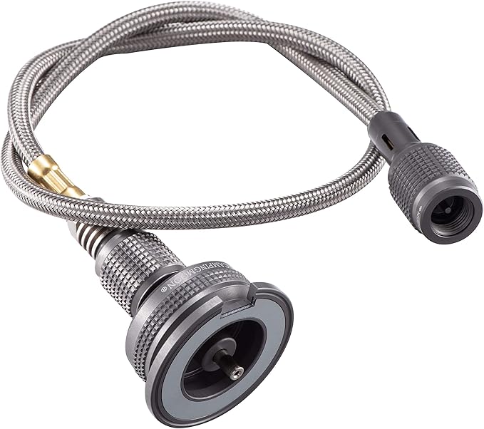 camping moon Camping Gas Stove Adapter, Input: EN417 Lindal Valve Canister, Output: Butane Gas Stove Z13M
