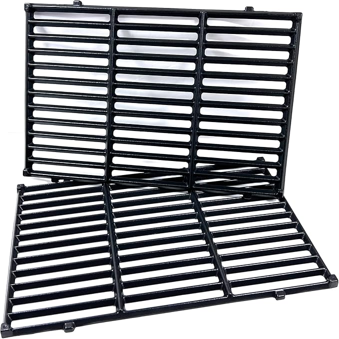 Direct Store DC130 17.5" 7638 2pk Cast Iron Cooking Grill Grates Replacement for Weber Spirit 300, 310, 320 Series, Spirit 700, Genesis Silver B/C, Genesis Gold B/C, Genesis Platinum B/C Gas Grills