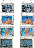 SESEAT Wall Hanging 5x7 Picture Frames Collage with Distressed White Frames,2 Packs