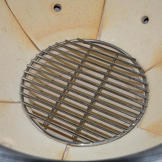 onlyfire Stainless Steel High Heat Charcoal Fire Grate for X-Large Big Green Egg, Weber 22 Inch Charcoal Grills -17 Inch