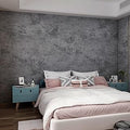 16"×354" Grey Blue Concrete Contact Paper 3D Extra Thick Faux Cement Concrete Wallpaper Peel and Stick Vinyl Textured Removable Adhesive Sticky Wall Tile Sticker for Kitchen Countertop Gym Bathroom