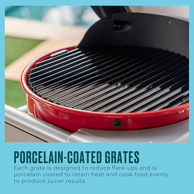 Charbroil Bistro Pro Tabletop Electric Grill, Red - 25302150