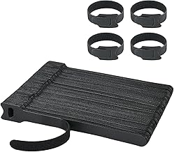 100PCS Black 6 Inch Reusable Cable Ties ，Adjustable Cord Organizers for Home, Office & Electronics， Multi-Purpose Wire Management Solution